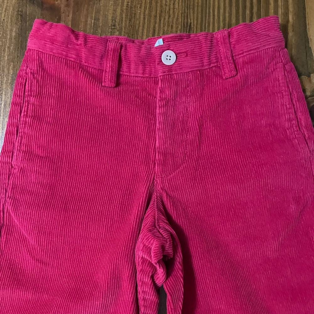 Vineyard Vines Red Corduroy Pants Adjustable Waist Boy 5 - Picture 2 of 13